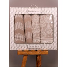 Özdilek Tappeto Krem - Krem Best Set (Hamam Takımı)