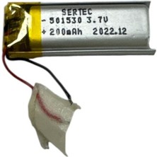 501530 3.7V 200MAH Li-Polymer Pil DEVRELI/1.5A