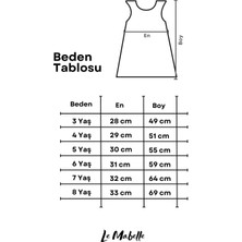 Pudra  Önü Fiyonklu Katlı Kız Çocuk Elbise - Laney