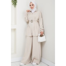 Dilsa Kemerli Oysho Ikili Takım 1607 - Taş