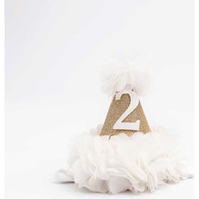 Le Mabelle Beyaz  2 Yaş Huni Doğum Günü Tacı