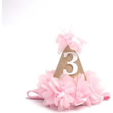 Le Mabelle Pembe  3 Yaş Huni Doğum Günü Tacı