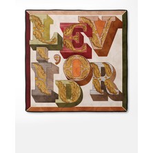 Bordo Karışık Desen Twill Ipek Eşarp