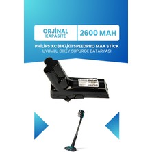 Electroll Philips 8000 Serisi XC8147/01 Speedpro Max Stick Uyumlu Batarya 25.2 V 2600MAH Dikey Süpürge Bataryası