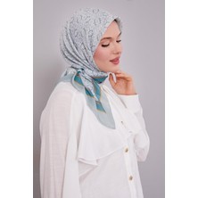 Yosun Yeşili Puzzle Desen Soft Eşarp
