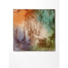 Menekşe Desenli Twill Ipek Eşarp