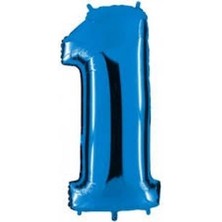 Benim Marifetlerim 1 Rakamı Mavi Folyo Balon 16 Inch 40 cm