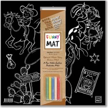 Çocuk Funny Mat Black (Tebeşirli) Vahşi Batı