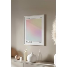 Aura Serisi Beyaz Çerçeveli Poster, Tablo No:29