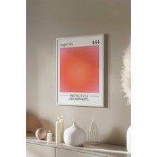 Aura Serisi Beyaz Çerçeveli Poster, Tablo No:8