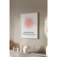 Aura Serisi Beyaz Çerçeveli Poster, Tablo No:94