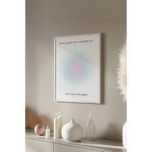 Aura Serisi Beyaz Çerçeveli Poster, Tablo No:88