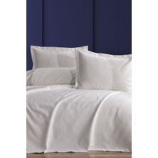 Aren 3 Parça Çift Kişilik Pike Takımı 240X260 Krem
