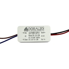 12V 1AMPER 12W Driver Tipi Plastik Adaptör