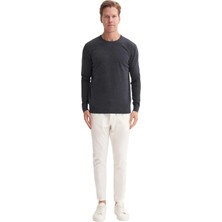 Slim Fit Soft Touch Basic Bisiklet Yaka KAZAK-33155