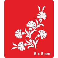 Alacalı ve Hoş Kokulu Karanfil Tattoo Geçici Dövme Şablonları Kına Kalıpları