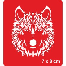 Şahane Kurt Tattoo Geçici Dövme Şablonları Kına Kalıpları