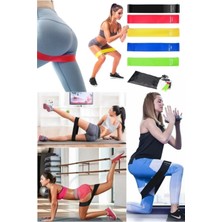 5 Li Set Aerobik Bandı Fitness Egzersiz Plates Direnç Lastiği Crossfit Kas Germe ve Jimnastik Seti