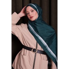 Benetton Çift Çizgili Monogram Şal