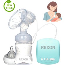 Rexon USB Elektrikli Göğüs Pompası Masaj ve Biberon Özellikli 9 Farklı Mod Süt Sağma Pompası