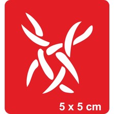 Tribal Dikenli Telsupertrend1 Tattoo Geçici Dövme Şablonları Kına Kalıpları