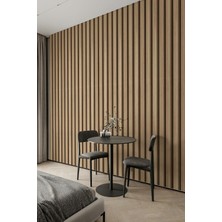 3D Modern Ahşap Panel Tek Parça Duvar Kağıdı – Kolay Uygulama