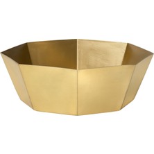 Alüminyum Servis Kasesi, Altın Rengi, 26X26X9 cm