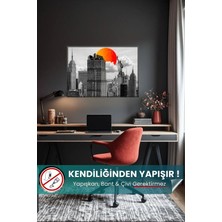 Güneşin Uyandığı Şehir - New York Yapışkansız Tutunan Akıllı Kağıt Poster
