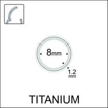Zadenza Gold Aida Jewelss Yüksek Kalite G23 Titanium Titanyum Halka Piercing
