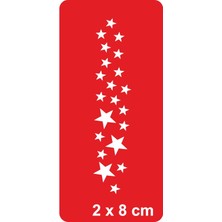 Yıldızlar Benek Benek Tattoo Geçici Dövme Şablonları Kına Kalıpları