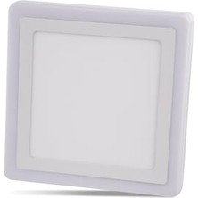 Noas YL15 1800 R Sıva Üstü Kare 18+6W Fonksiyonlu LED Spot 6500K Beyaz+Mavi Renkli