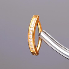 Aida Jewelss Yüksek Kalite G23 Titanium Pırlanta Modeli Su Taşı Titanyum Göbek Piercingi