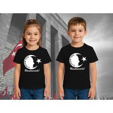 Unisex Ay Yıldızlı T-Shirt 19 Mayıs 29 Ekim 23 Nisan 10 Kasım Atatürk Çocuk Tişört
