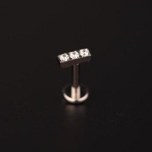 Aida Jewelss Yüksek Kalite G23 Titanium Pırlanta Modeli Titanyum Kıkırdak Helix Tragus Piercingi