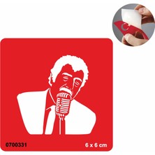 Şarkıcı Tattoo Geçici Dövme Şablonları Kına Kalıpları