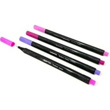 Fineliner Mor Tonları 0.4 mm Ince Uçlu Yazı Kalemi 4 'lü Set