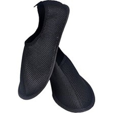 Hedisam Siyah Tavaf Patiği Dantel Malzeme ile Kaymaz Taban ve Nefes Alabilir Kumaş Özellikleri