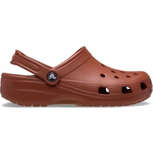 Crocs Erkekler İçin Classic Terlik Kahverengi Düz Taban Malzeme ile Konforlu Kullanım Sunar 10001-862