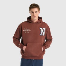 New Balance UNH3534 Kahverengi Unisex Sweatshirt