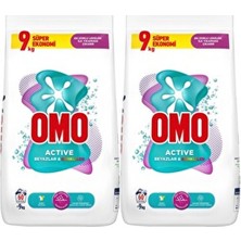 Toz Çamaşır Deterjanı Active Fresh Renkliler - Tüm Çamaşırlar Için 9 kg 60 Yıkama 2 Adet
