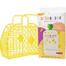 Gıda Poşeti + Retro Çanta Seti - Sarı
