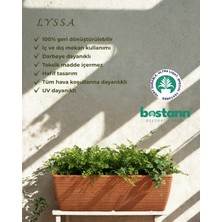 Bostann Dekoratif Saksı - Lyssa 160 - 18L - Bej