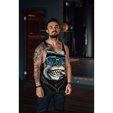 Freeyez Gold Smoke Dokuma Sporcu Atleti Fitness Tank Top Hafif Tasarım ile Rahat Kullanım