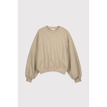 Babokah Dikişli Balon Kol Sweatshirt