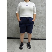 BSBYN-2245-BATTAL Beden Batan Şeritli Şort