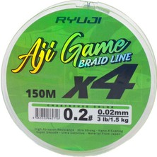 Ryujı Ajı Game 4X,150M, Chartreuse Ip Misina 0,04MM