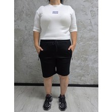 BSBYN-2245-BATTAL Beden Batan Şeritli Şort