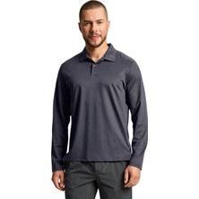 Slam Tech Pique Polo Ls Erkek Gri Tişört