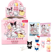 Kuromi Cinnamoroll My Melody Hello Kitty Sanrio 1 Adet Sürpriz Figür Silgi 4 cm