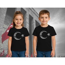 Unisex Ay Yıldızlı T-Shirt 19 Mayıs 29 Ekim 23 Nisan 10 Kasım Atatürk Çocuk Tişört